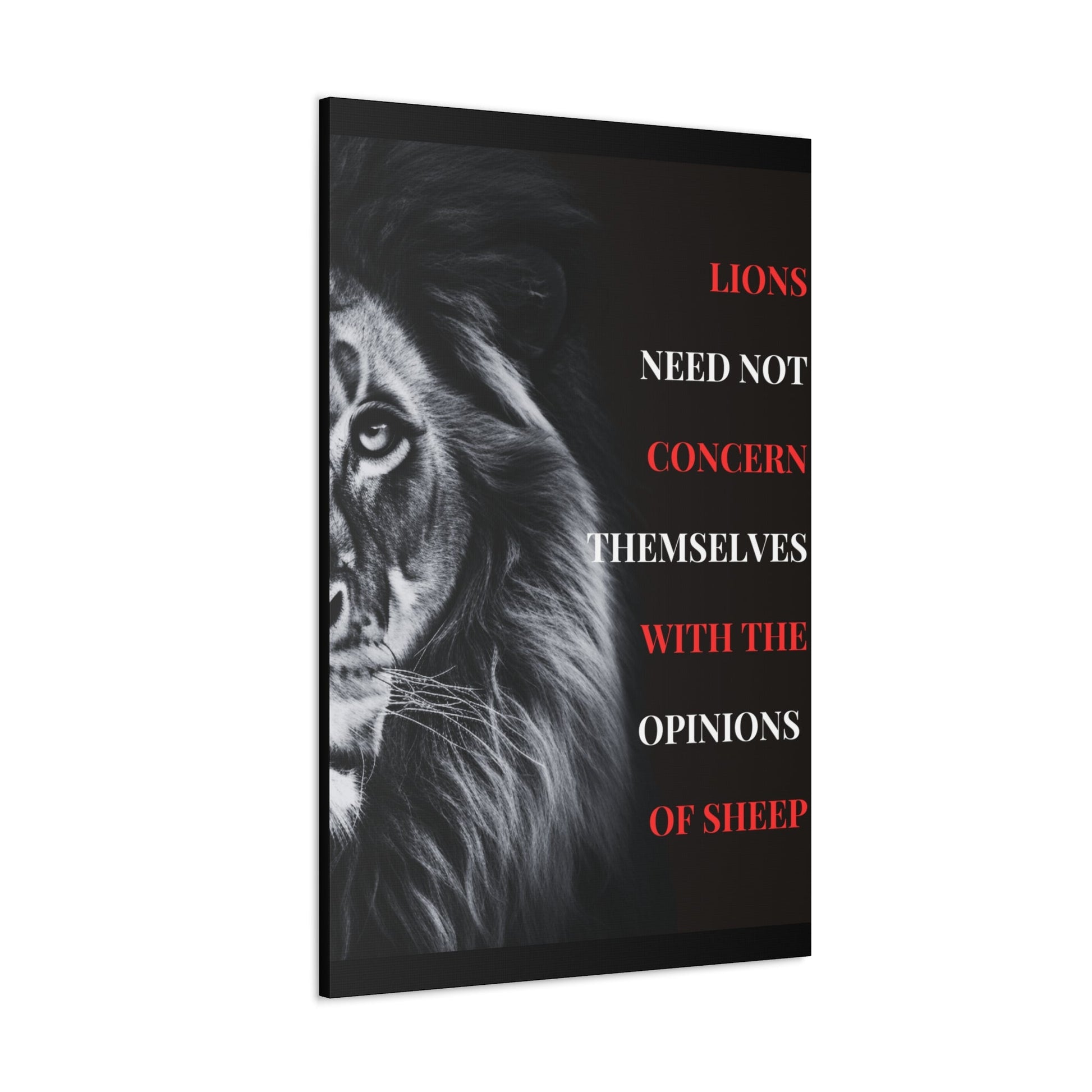 Lions and Sheep Canvas view 1 - Discipline Over Motivation 247