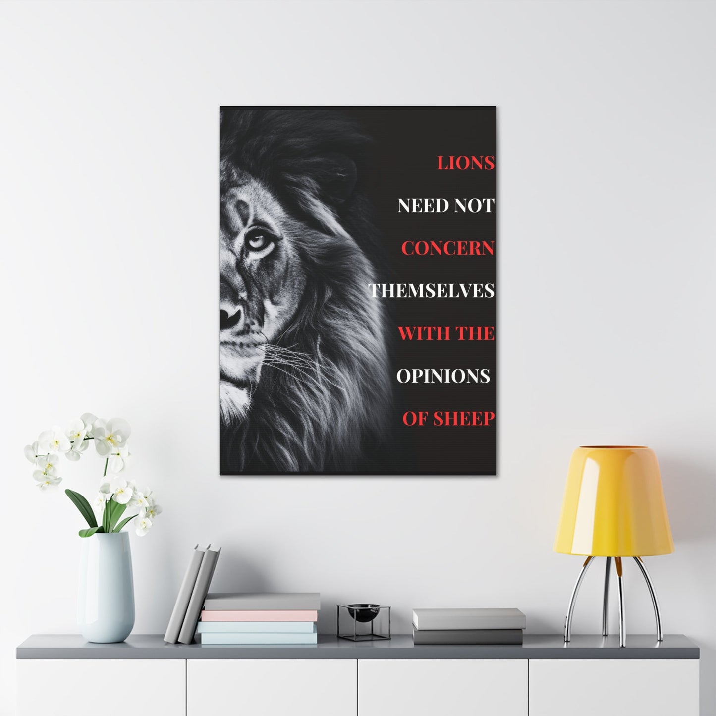 Lions and Sheep Canvas view 1 - Discipline Over Motivation 247