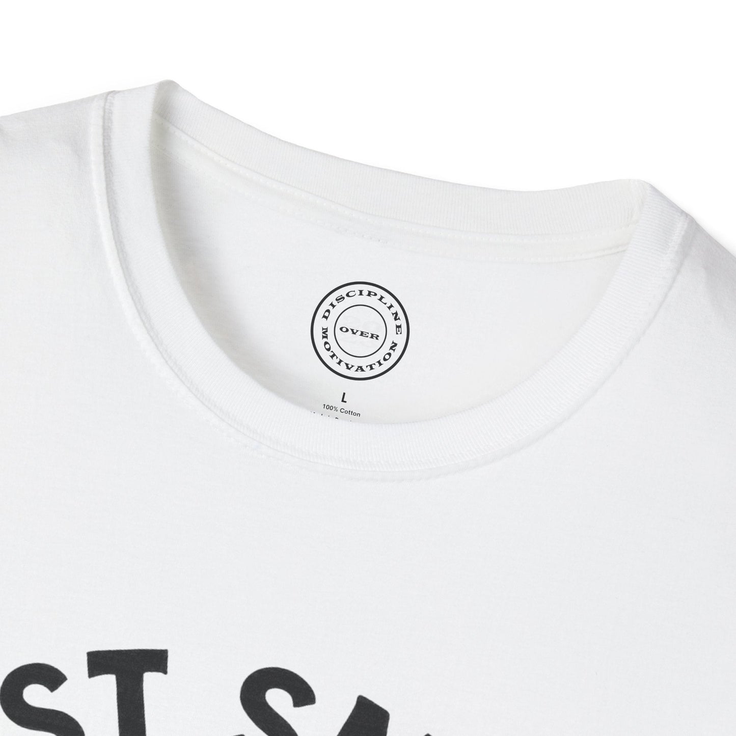 Minimalist Just Smile and Lift Heavy Pump Cover Up T-Shirt | Motivational Gym & Weightlifting Apparel - Discipline Over Motivation 24/7