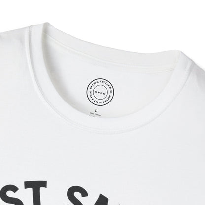Minimalist Just Smile and Lift Heavy Pump Cover Up T-Shirt | Motivational Gym & Weightlifting Apparel - Discipline Over Motivation 24/7