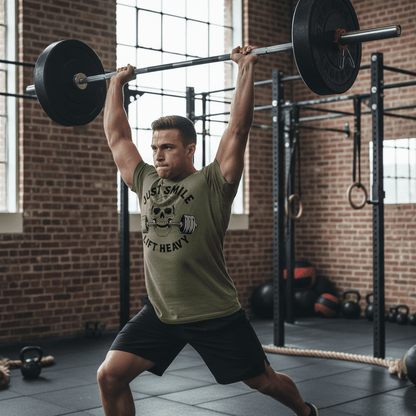 Minimalist Just Smile Tee - Discipline Over Motivation 24/7