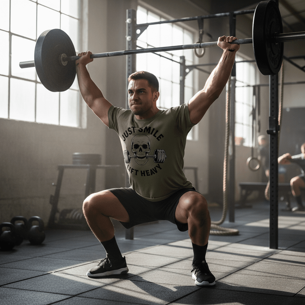 Minimalist Just Smile Tee - Discipline Over Motivation 24/7