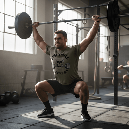 Minimalist Just Smile Tee - Discipline Over Motivation 24/7