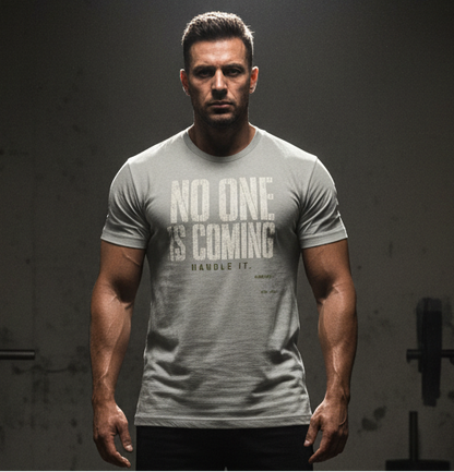 No One Is Coming — Light Grey Lifestyle