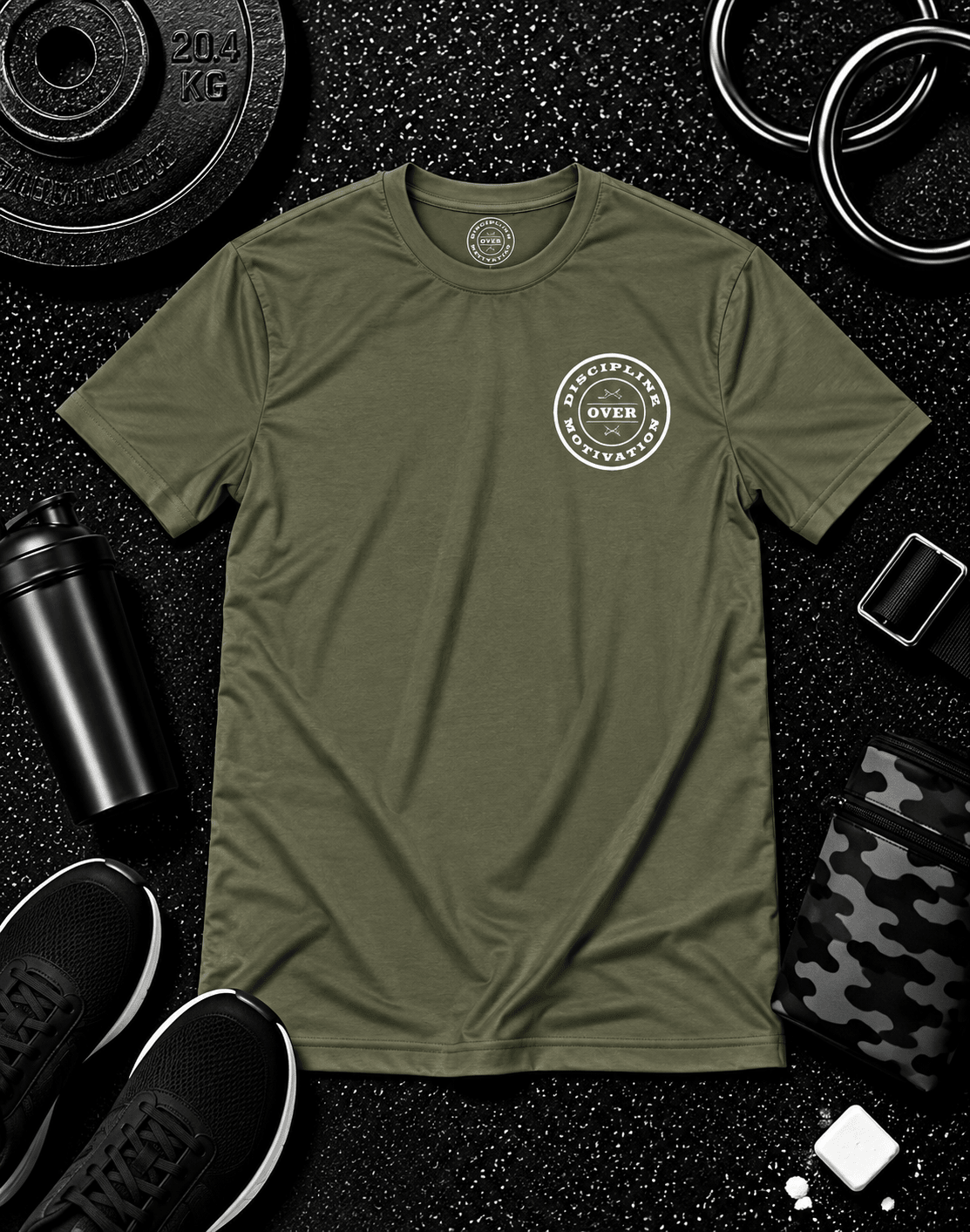 Nobody Cares. Do The Work.™ Premium Tee - Discipline Over Motivation 24/7