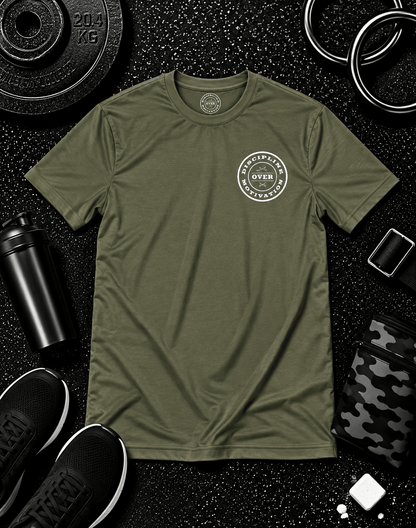 Nobody Cares. Do The Work.™ Premium Tee - Discipline Over Motivation 24/7