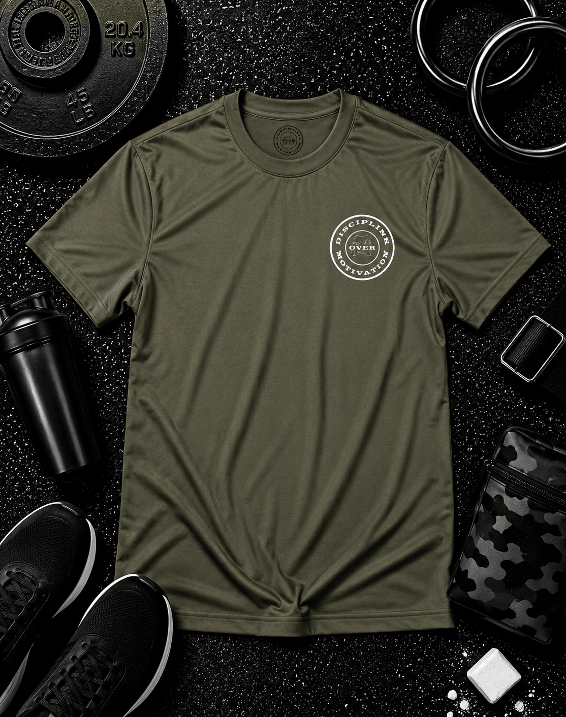 Nobody Cares. Do The Work.™ Premium Tee - Discipline Over Motivation 24/7