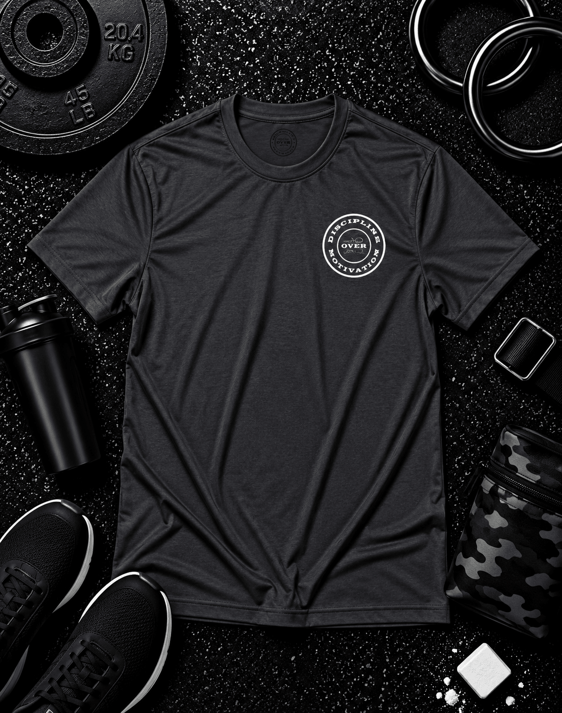 Nobody Cares. Do The Work.™ Premium Tee - Discipline Over Motivation 24/7
