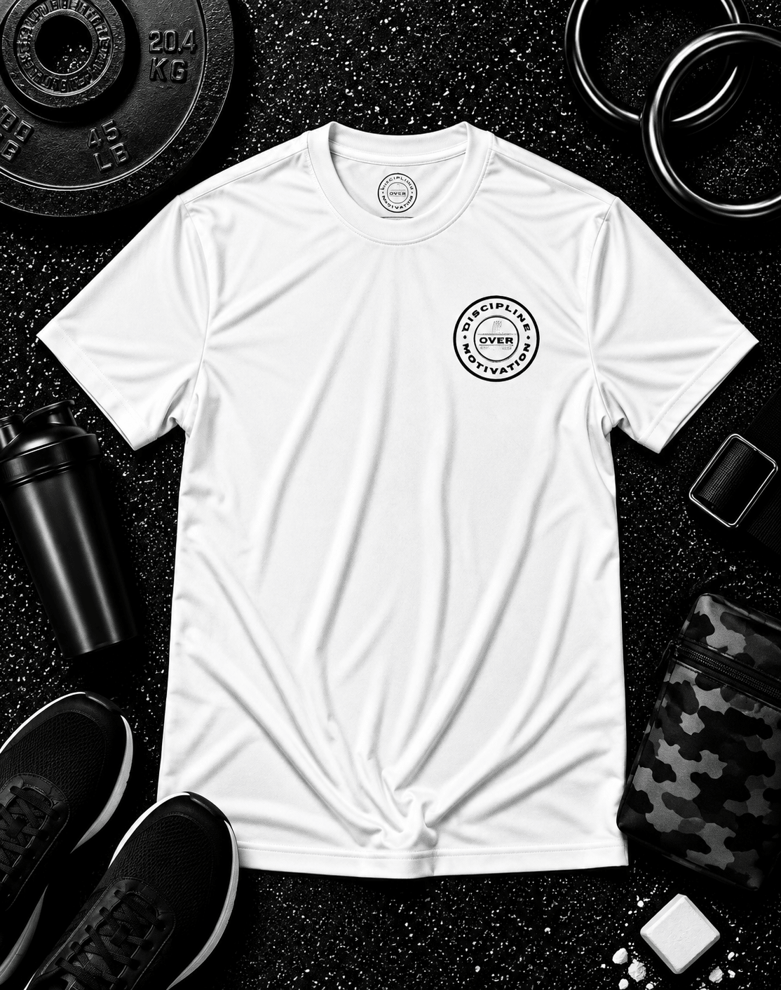 Nobody Cares. Do The Work.™ Premium Tee - Discipline Over Motivation 24/7