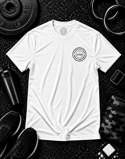 Nobody Cares. Do The Work.™ Premium Tee - Discipline Over Motivation 24/7
