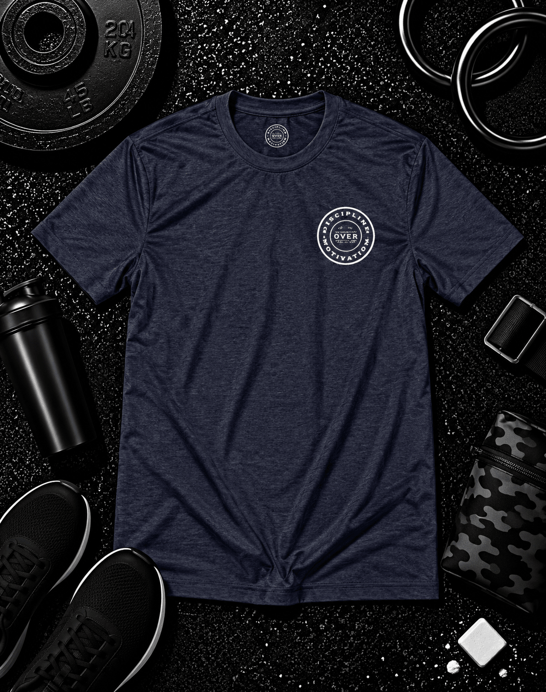 Nobody Cares. Do The Work.™ Premium Tee - Discipline Over Motivation 24/7