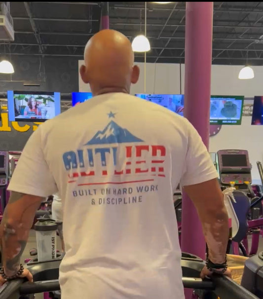 Patriotic OUTLIER T-Shirt - Discipline Over Motivation 24/7