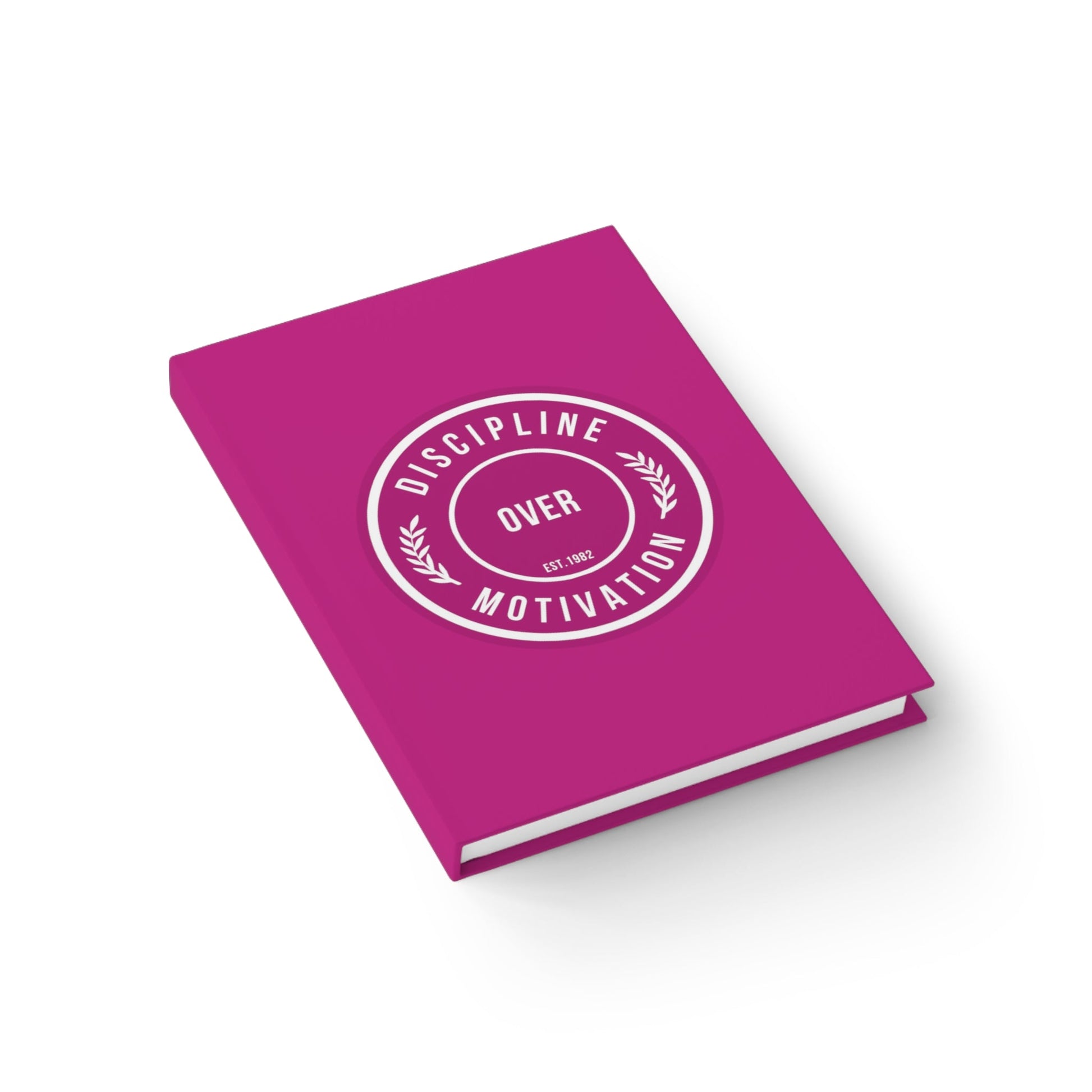 Pink "Daily Discipline Journal Blank Page" - Discipline Over Motivation 247