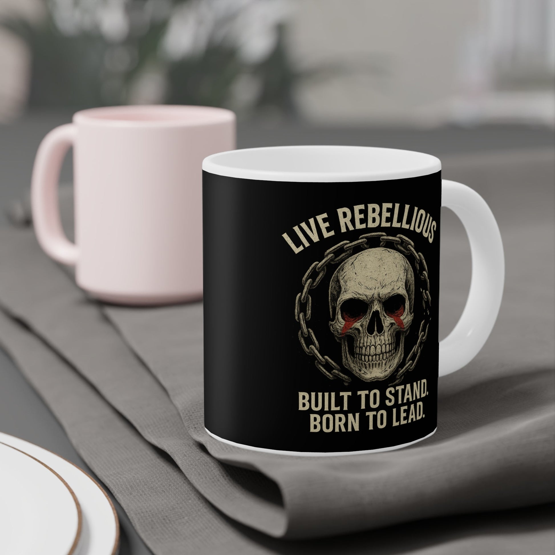 Pirates Live Rebellious Motivational Coffee Mug | Bold Quote Cup for Leaders, Entrepreneurs & Hustlers | Gift for Risk - Takers - Discipline Over Motivation 24/7