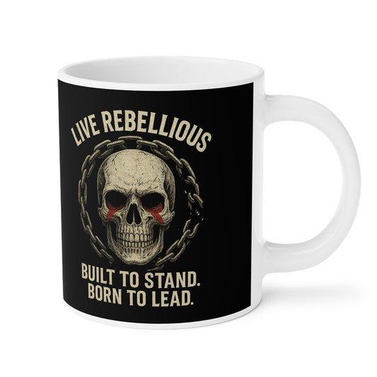 Pirates Live Rebellious Motivational Coffee Mug | Bold Quote Cup for Leaders, Entrepreneurs & Hustlers | Gift for Risk - Takers - Discipline Over Motivation 24/7