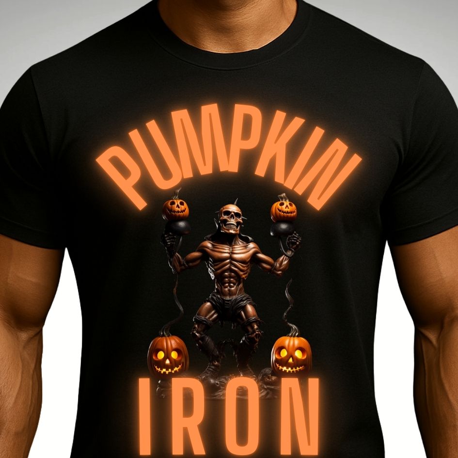 💀🎃 Pumpkin Iron – Shredded Skeleton Edition - Discipline Over Motivation 24/7