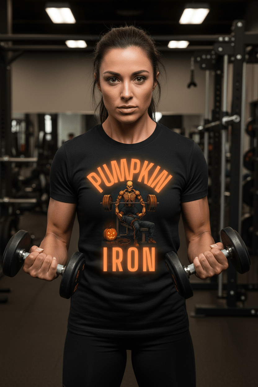 PUMPKIN IRON — SHREDDED SKELETON x HEADLESS HORSEMAN - Discipline Over Motivation 24/7