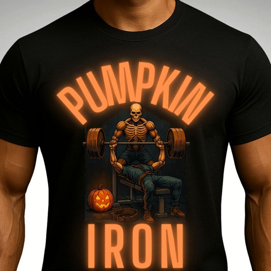 🎃💀🏇 Pumpkin Iron – Shredded Skeleton x Headless Horseman Edition - Discipline Over Motivation 24/7