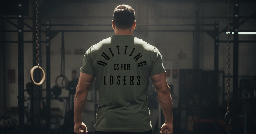 Quitting Is For Losers – Branded Lifestyle Mockup