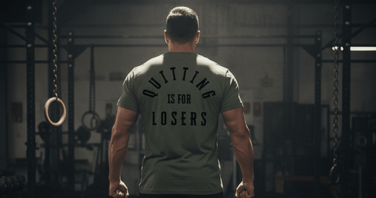 Quitting Is For Losers Tee - Discipline Over Motivation 24/7