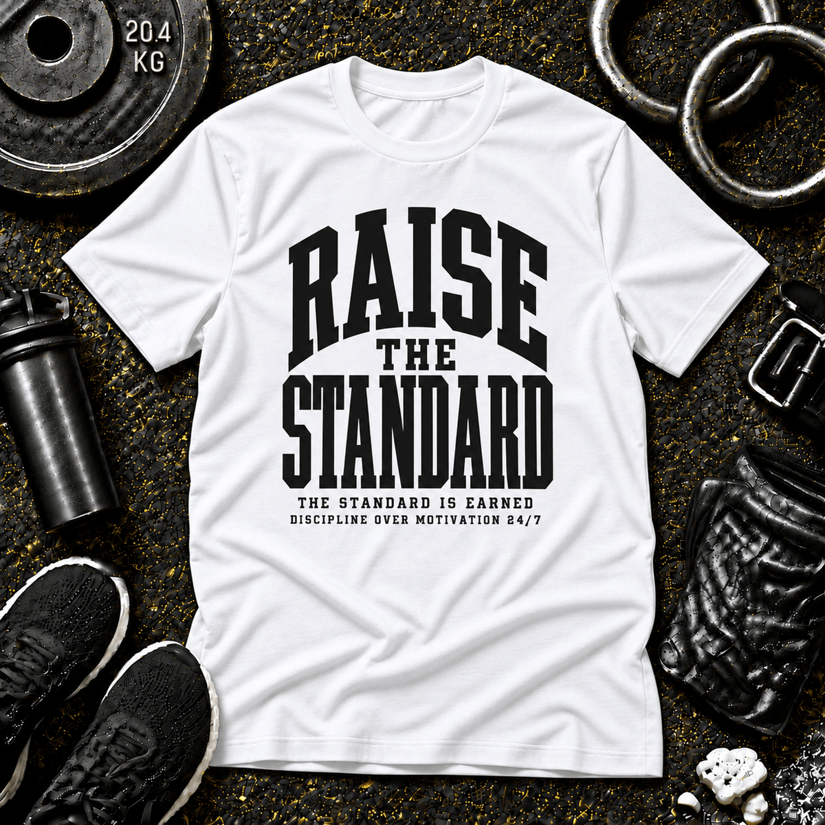 Raise the Standard™ Tee - Discipline Over Motivation 24/7