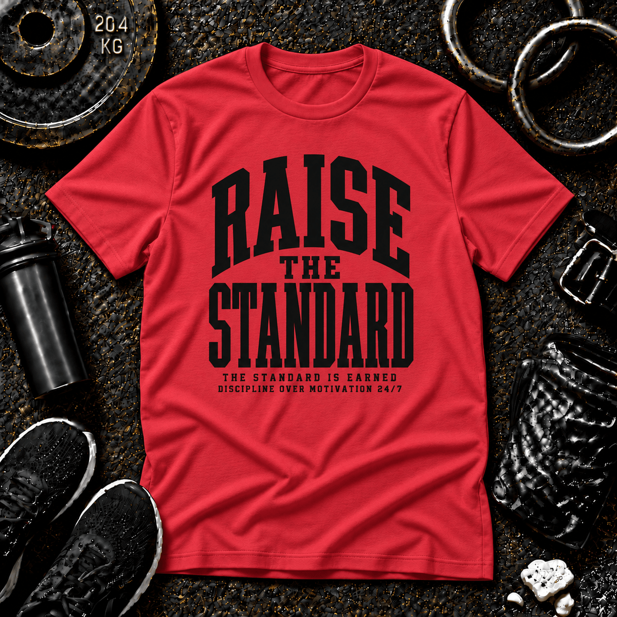 Raise the Standard™ Tee - Discipline Over Motivation 24/7