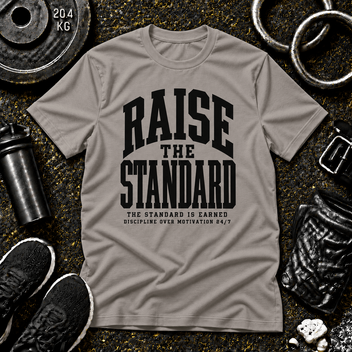 Raise the Standard™ Tee - Discipline Over Motivation 24/7