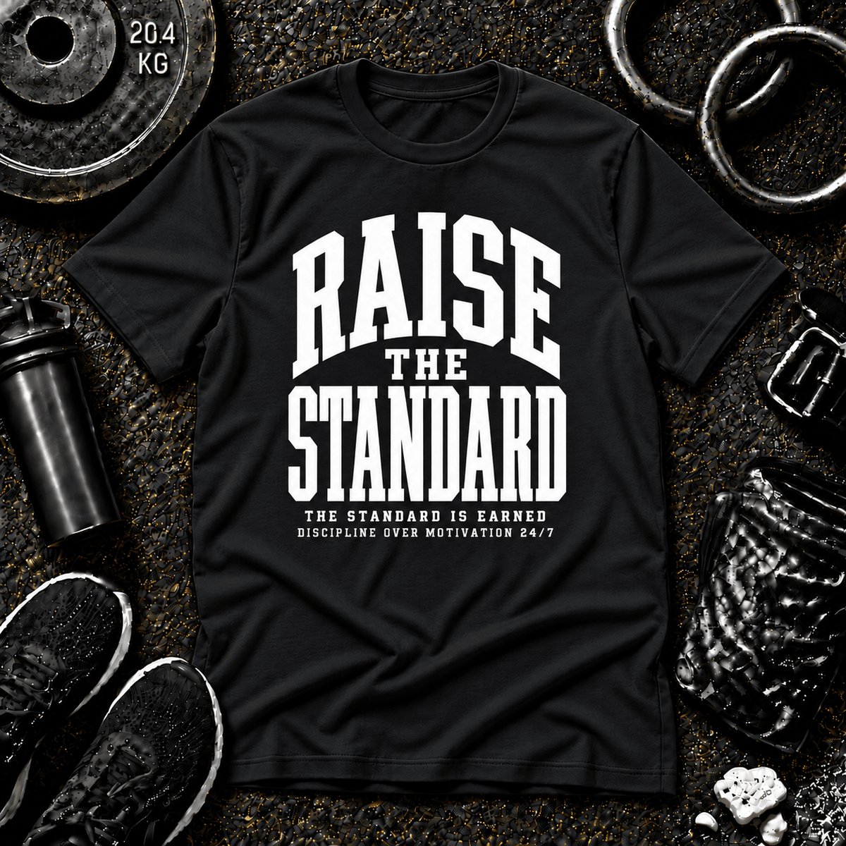Raise the Standard™ Tee - Discipline Over Motivation 24/7