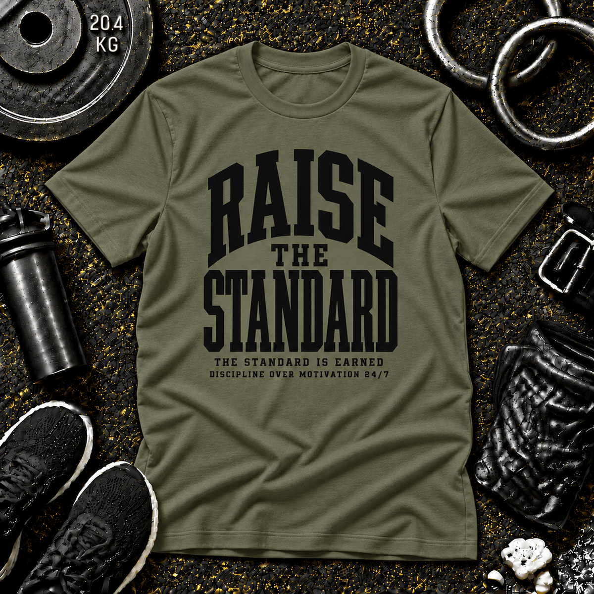 Raise the Standard™ Tee - Discipline Over Motivation 24/7