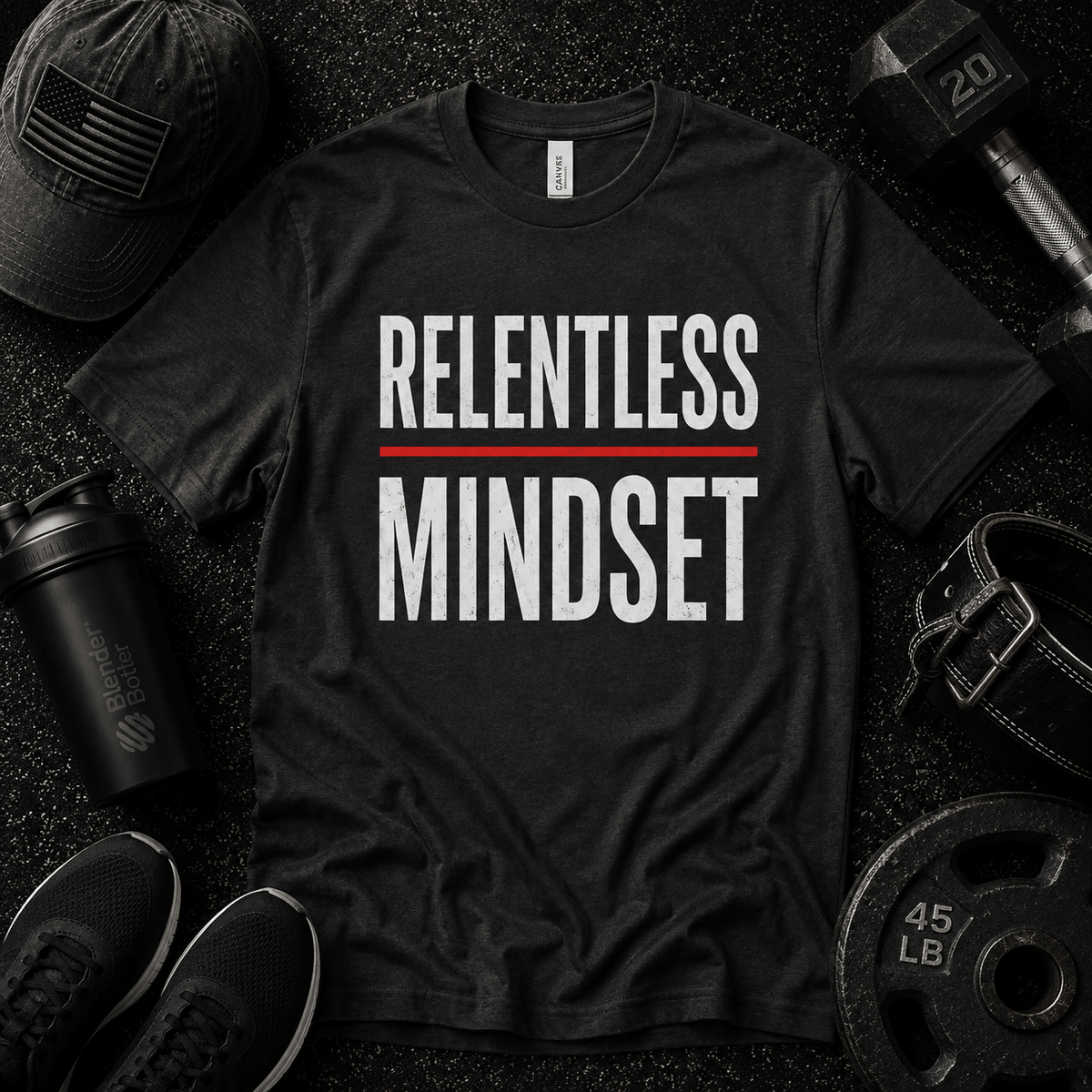 Relentless Mindset T Shirt - Discipline Over Motivation 24/7