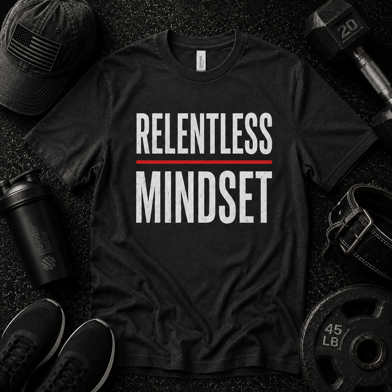 Relentless Mindset T Shirt - Discipline Over Motivation 24/7