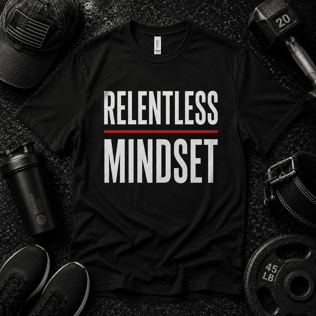 Relentless Mindset T Shirt - Discipline Over Motivation 24/7