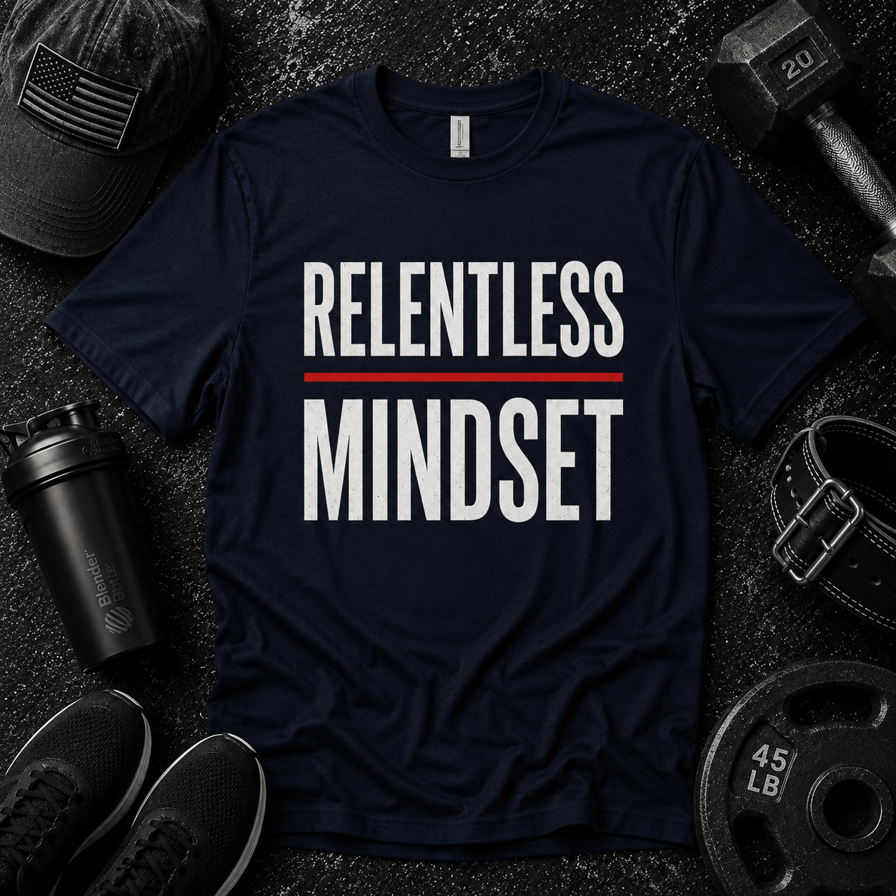 Relentless Mindset T Shirt - Discipline Over Motivation 24/7