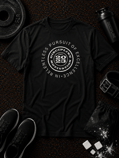 RELENTLESS PURSUIT OF EXCELLENCE — PERSONAL LOGO - Discipline Over Motivation 24/7