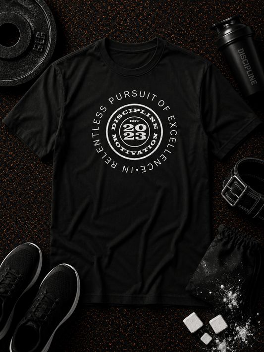 RELENTLESS PURSUIT OF EXCELLENCE — PERSONAL LOGO - Discipline Over Motivation 24/7