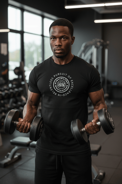 RELENTLESS PURSUIT OF EXCELLENCE — PERSONAL LOGO - Discipline Over Motivation 24/7