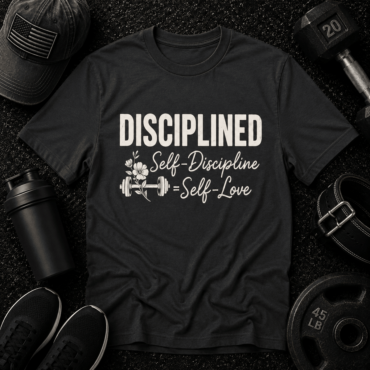 Self-Discipline = Self-Love Tee - Discipline Over Motivation 24/7
