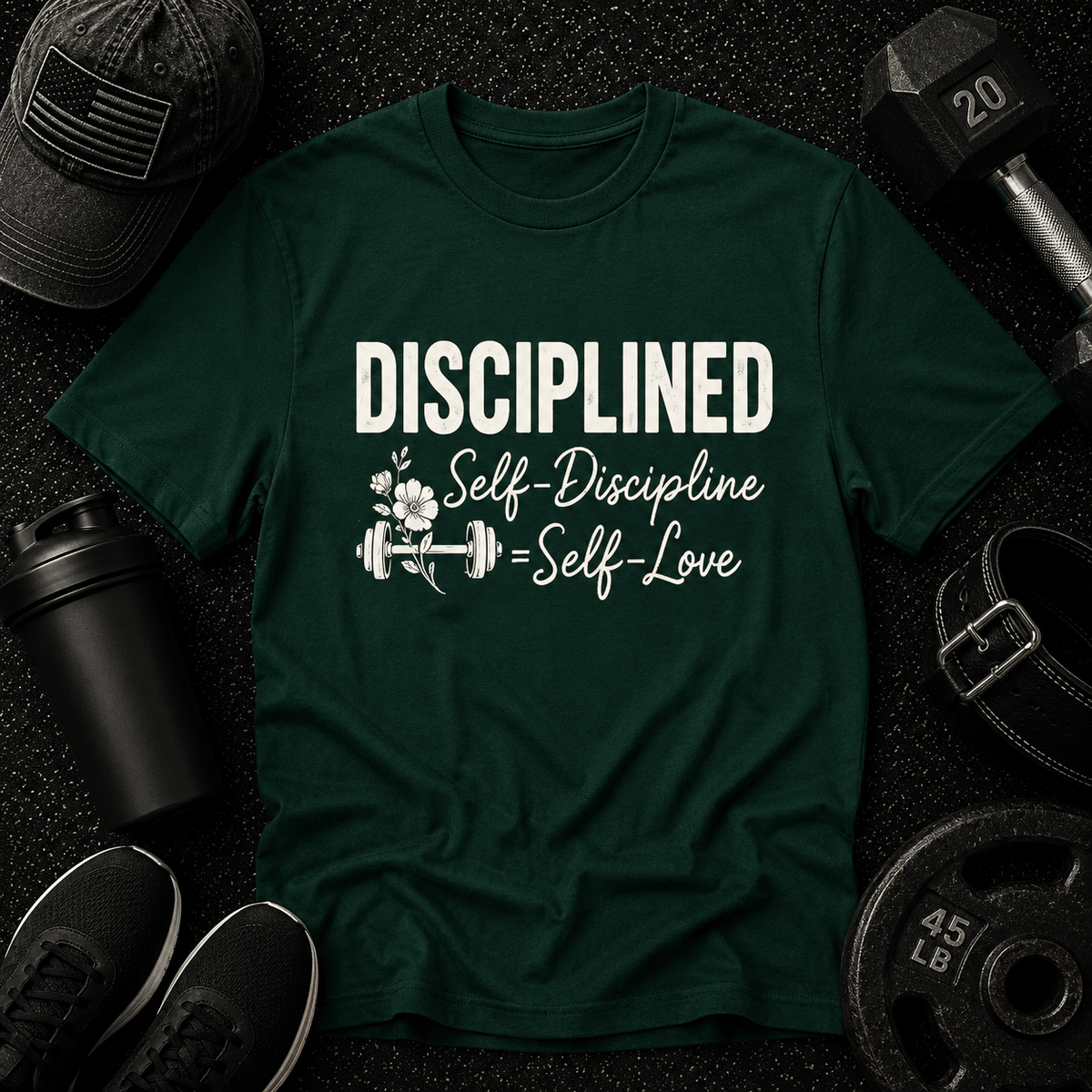 Self-Discipline = Self-Love Tee - Discipline Over Motivation 24/7