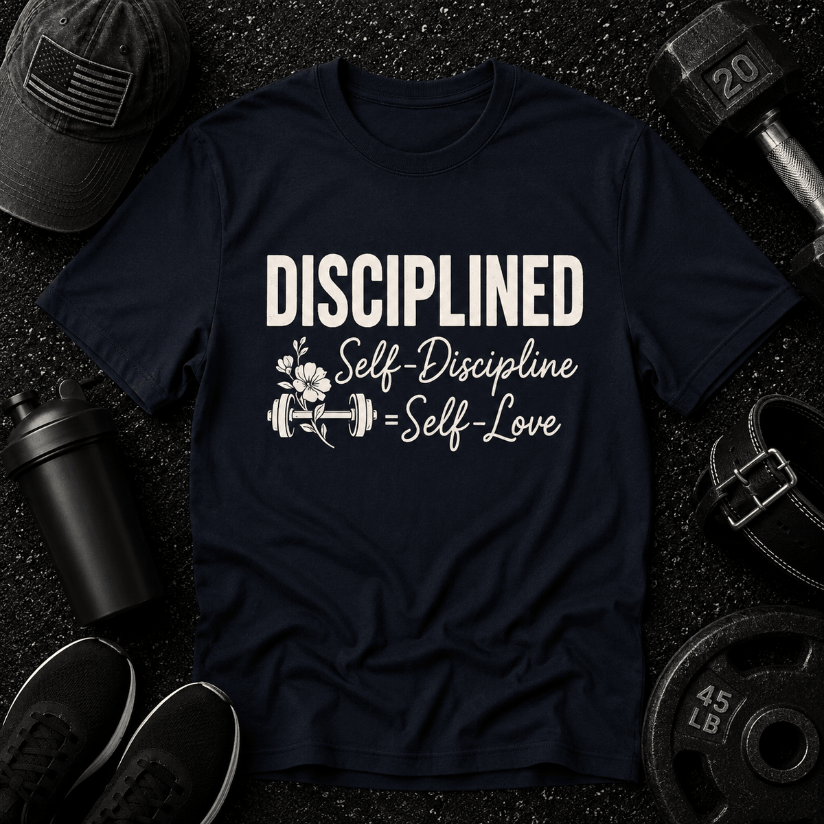 Self-Discipline = Self-Love Tee - Discipline Over Motivation 24/7