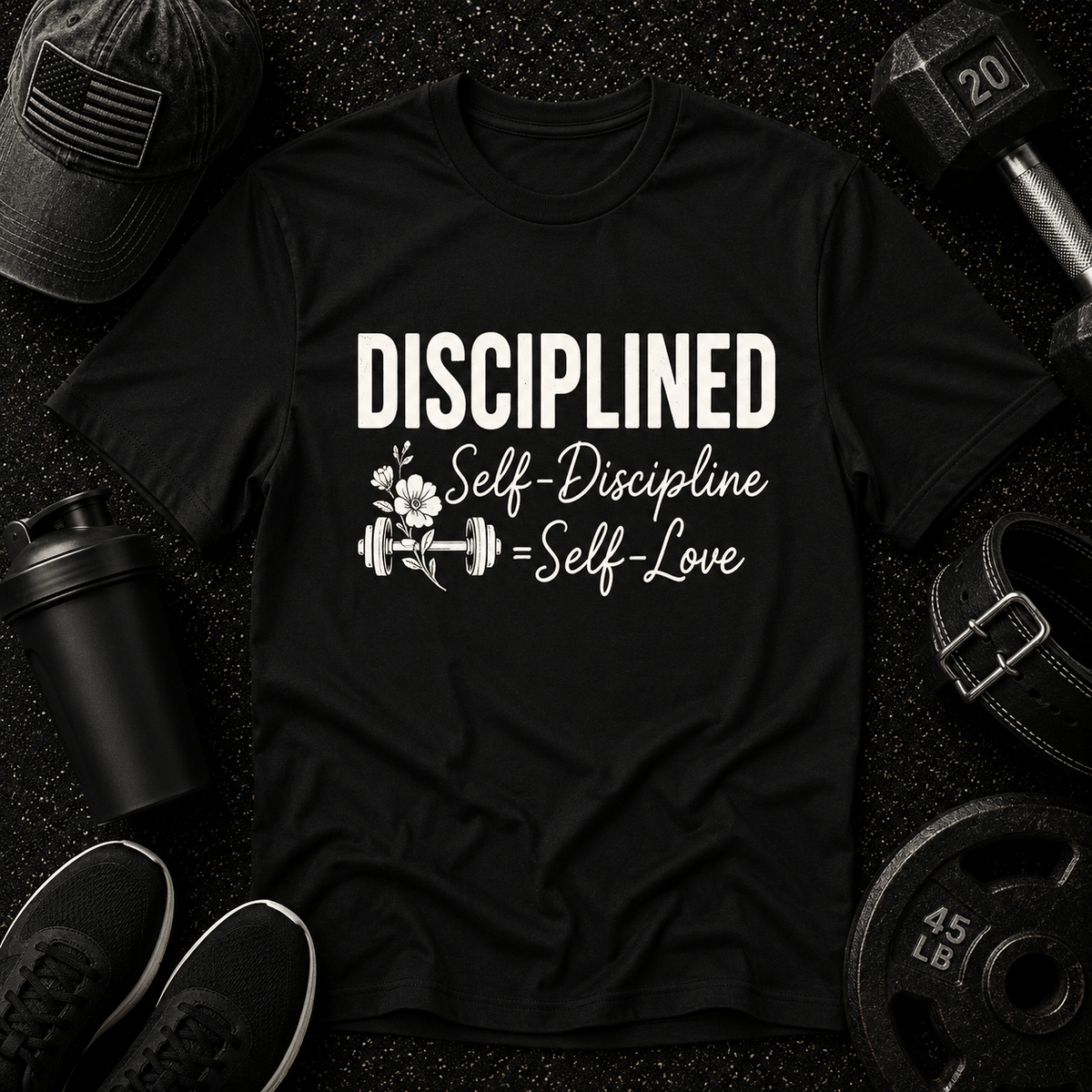 Self-Discipline = Self-Love Tee - Discipline Over Motivation 24/7
