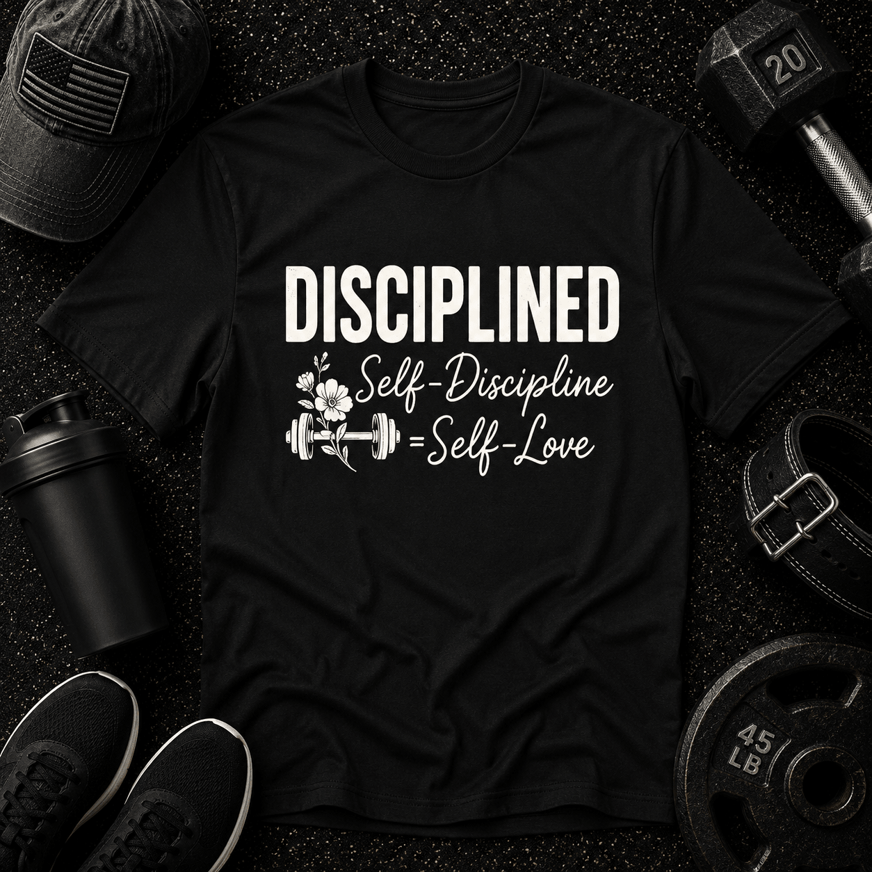 Self-Discipline = Self-Love Tee - Discipline Over Motivation 24/7