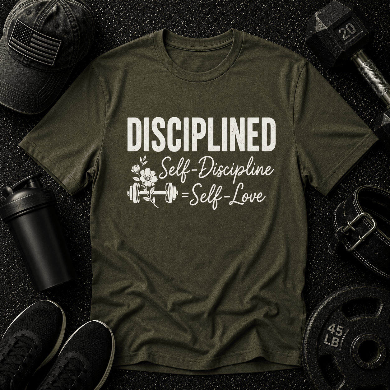 Self-Discipline = Self-Love Tee - Discipline Over Motivation 24/7