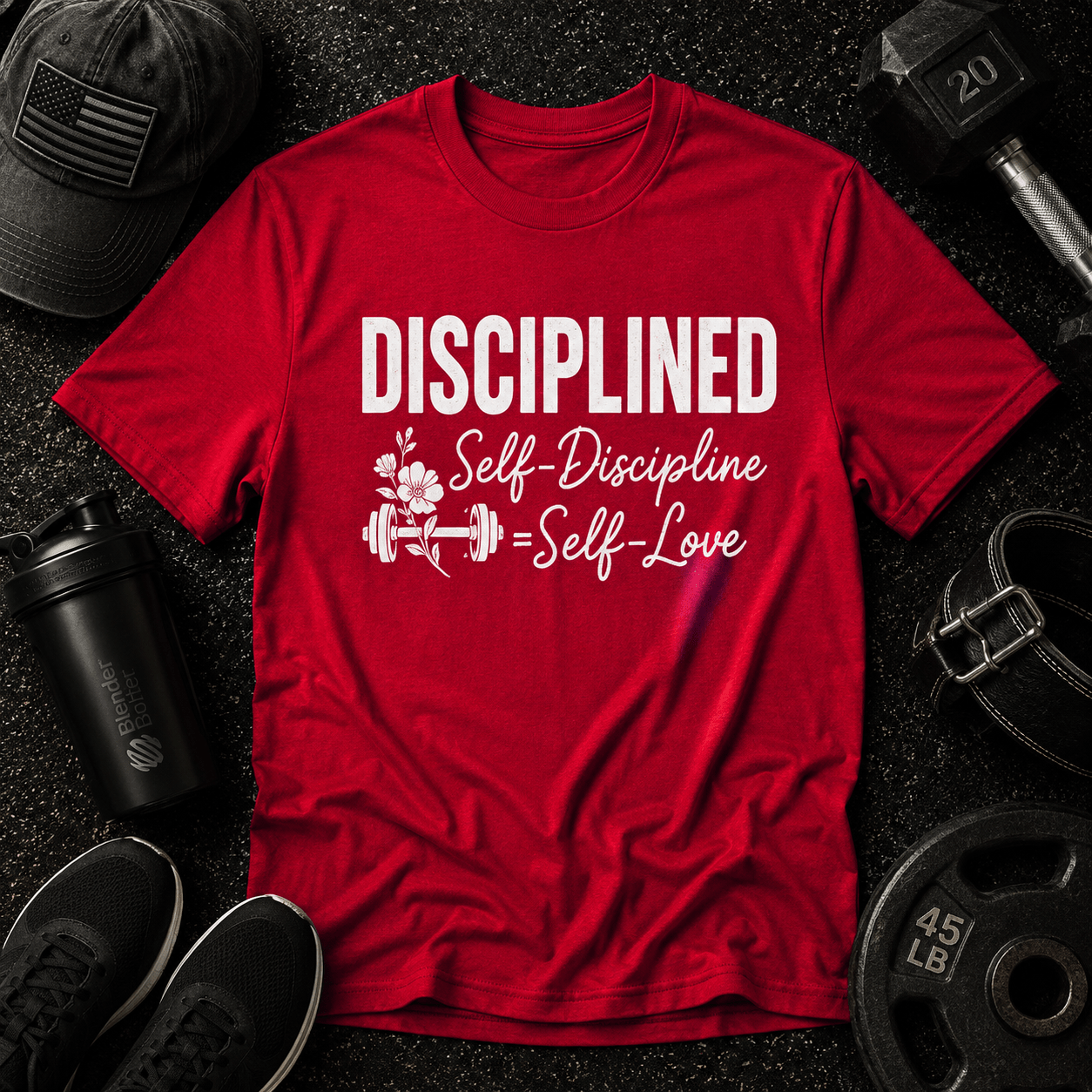 Self-Discipline = Self-Love Tee - Discipline Over Motivation 24/7
