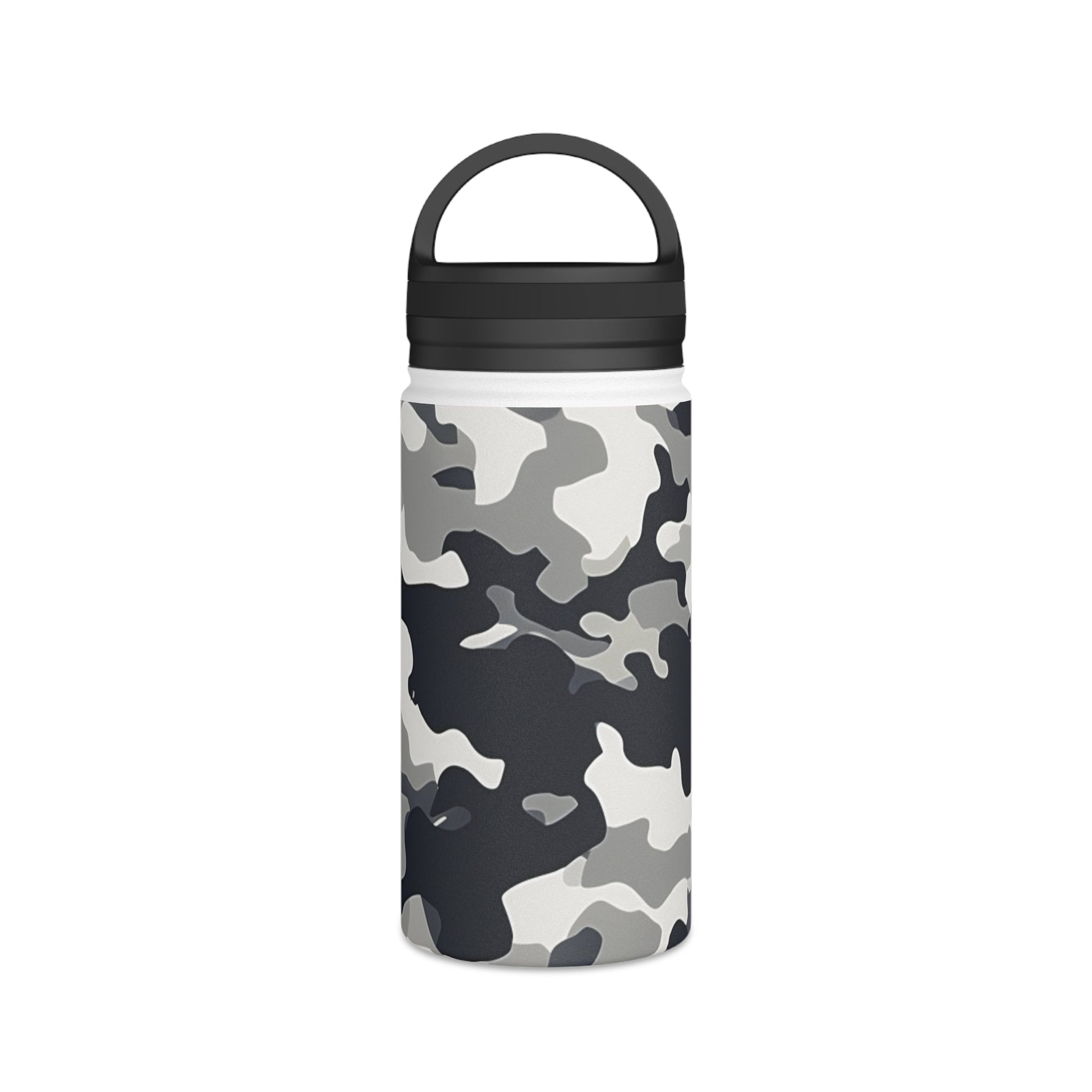 Snow Camouflage Water Bottle - Discipline Over Motivation 24/7