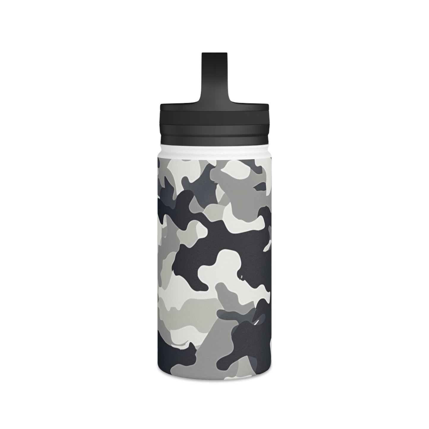 Snow Camouflage Water Bottle - Discipline Over Motivation 24/7