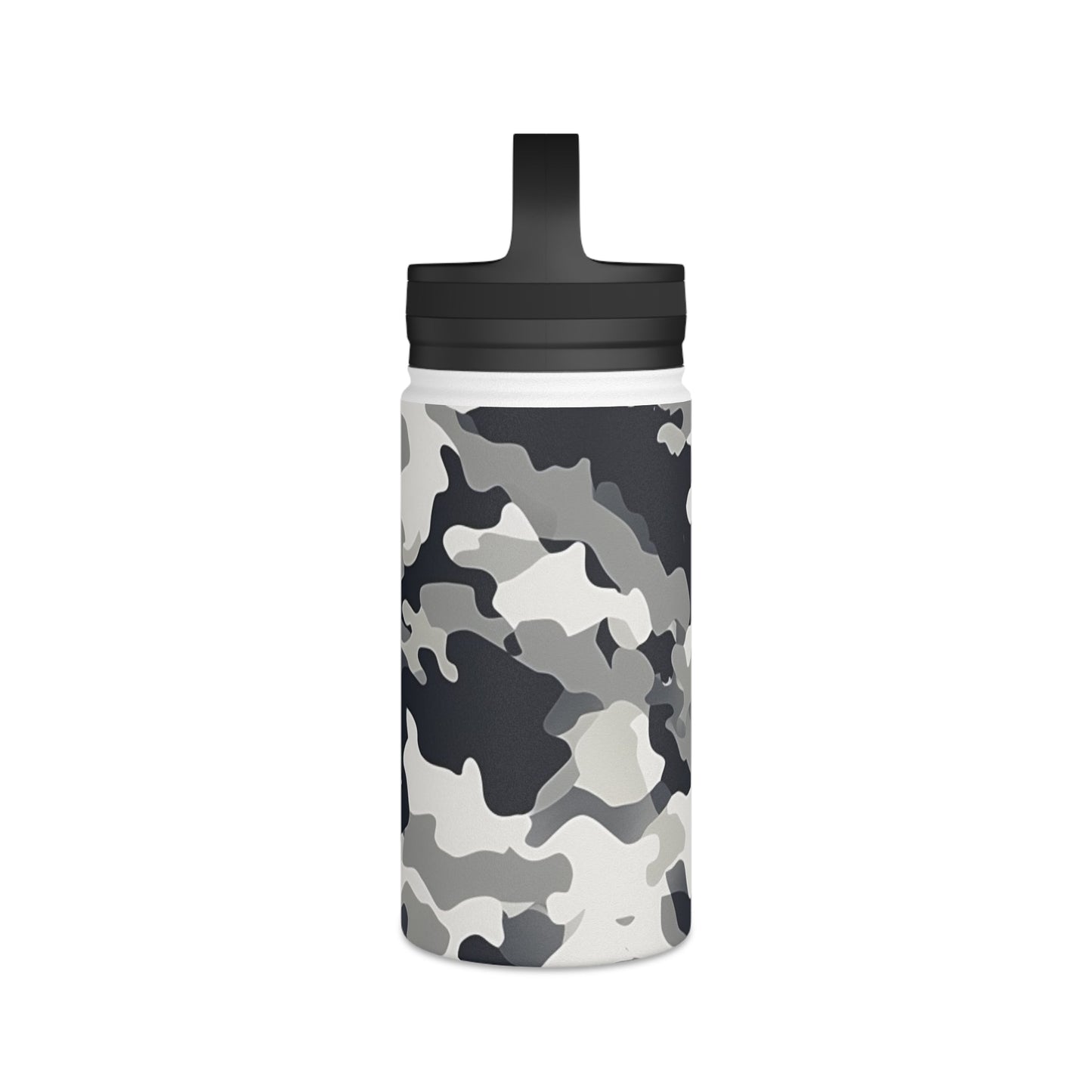 Snow Camouflage Water Bottle - Discipline Over Motivation 24/7