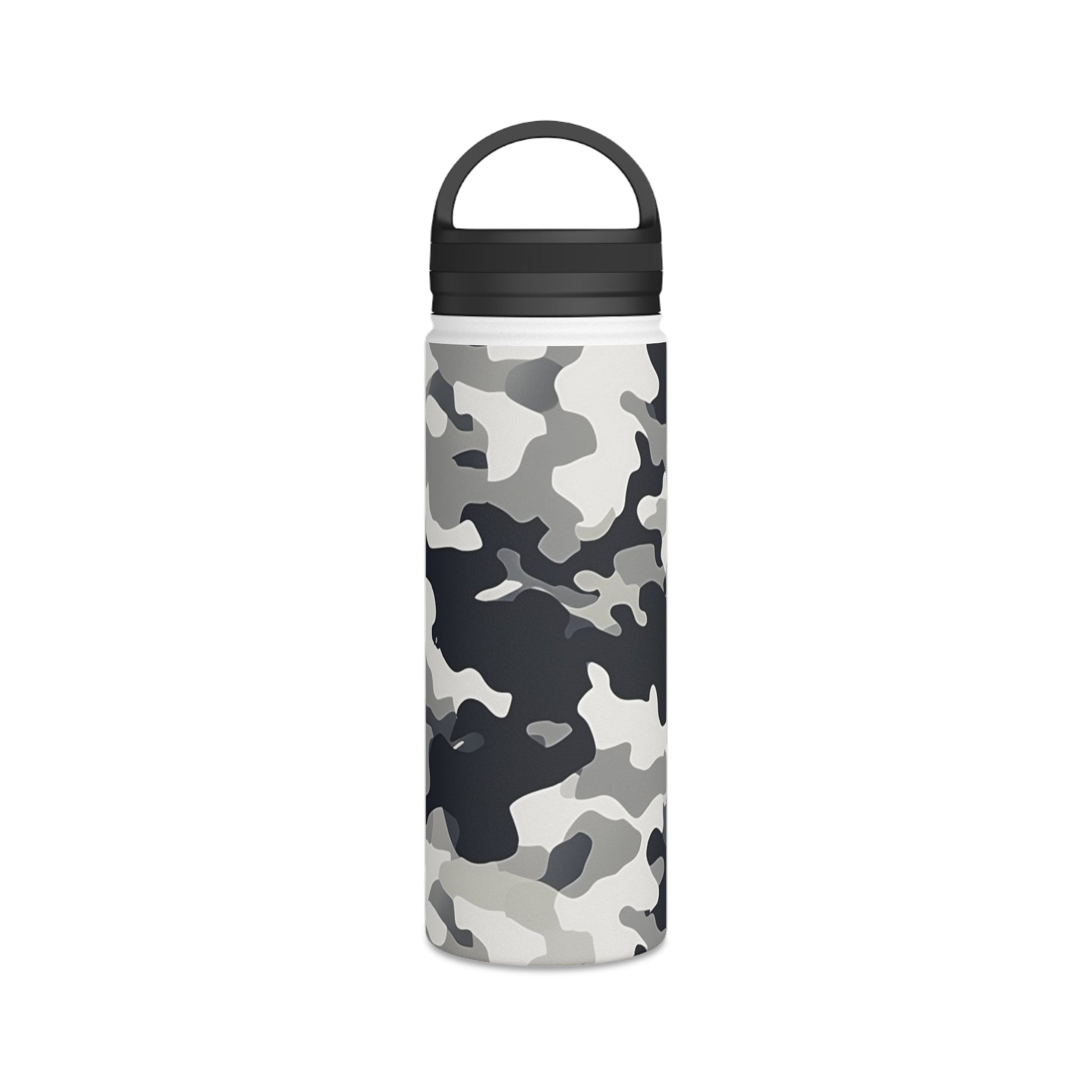 Snow Camouflage Water Bottle - Discipline Over Motivation 24/7