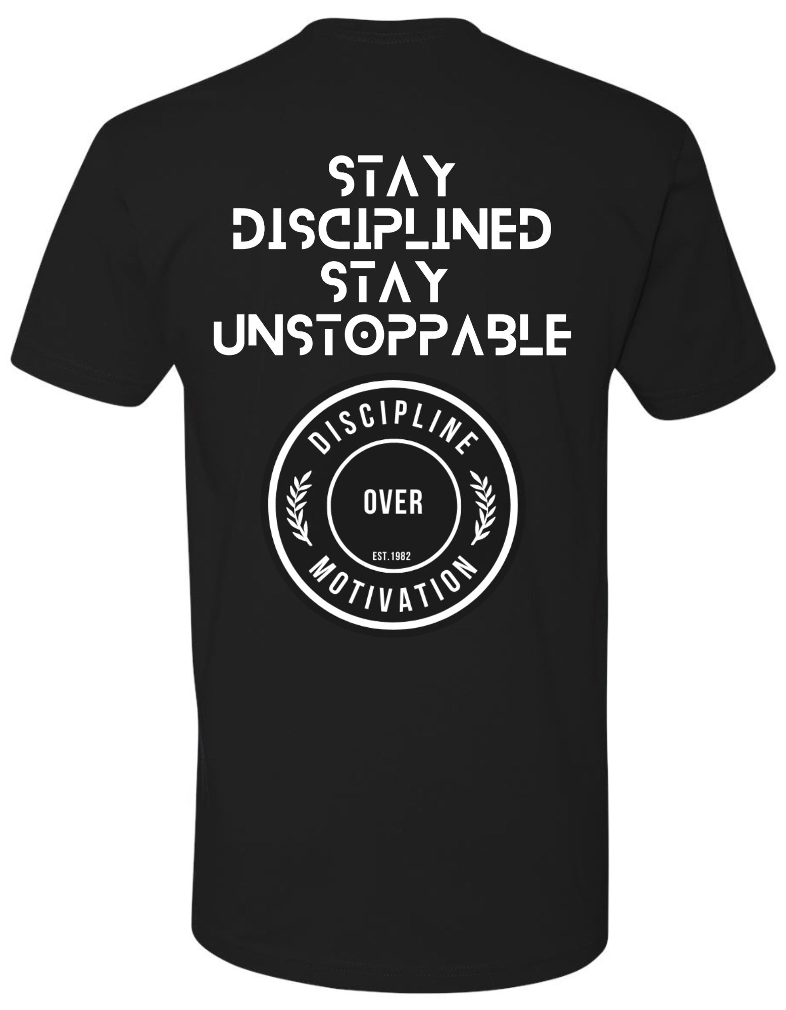 Stay Disciplined Stay Motivated Soft Cotton Crew Tee - Discipline Over Motivation 247