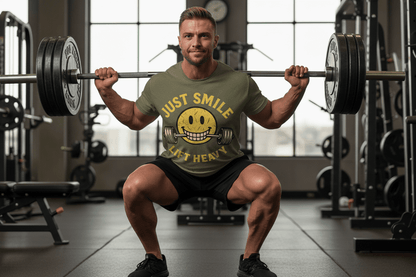 STRESSED JUST SMILE AND LIFT HEAVY - Discipline Over Motivation 24/7