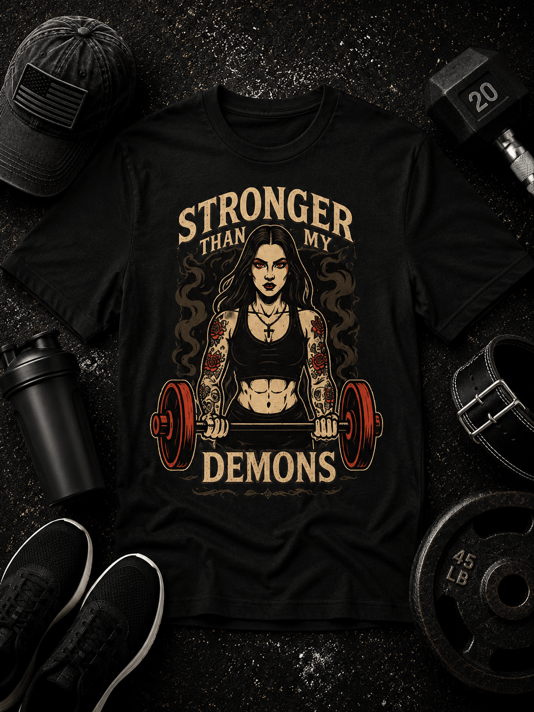 Stronger Than My Demons Tee - Discipline Over Motivation 24/7